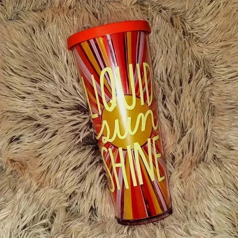 Starbucks Liquid Sun Shine 24 oz Coffee Cup Tumbler no straw